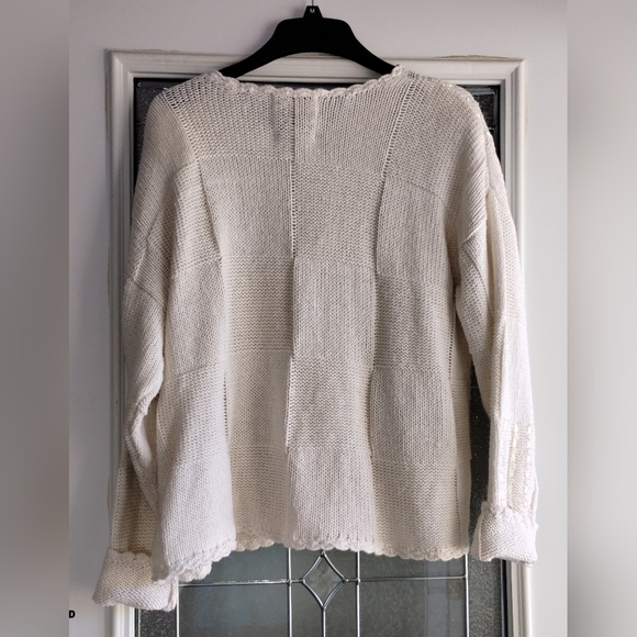 Vintage JK America Brand Cream Cardigan Sweater - Picture 5 of 11